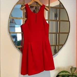 Red cocktail dress